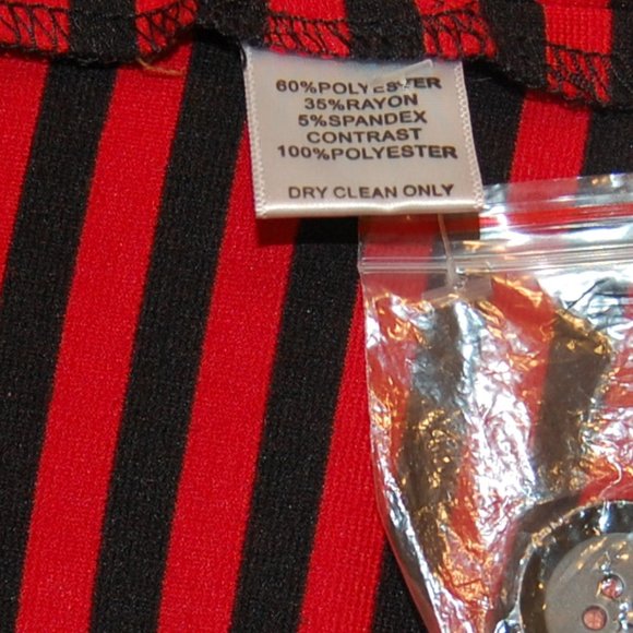 OLIVIA MOON  Women's Red/Blacked Striped one Button Jacket Size Med. - Picture 10 of 11